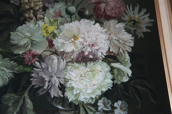 § Bennett Oates (1928-2009) Flower arrangement 23.5 x 19.5in.